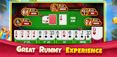 Indian Rummy Offline Card Game स्क्रीनशॉट 0