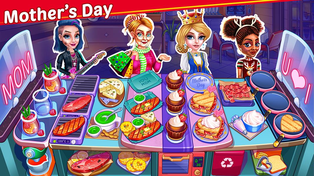 Christmas Food Shop - Cooking Restaurant Chef Game Screenshot 0