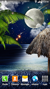 Tropical Night Live Wallpaper Capture d'écran 0