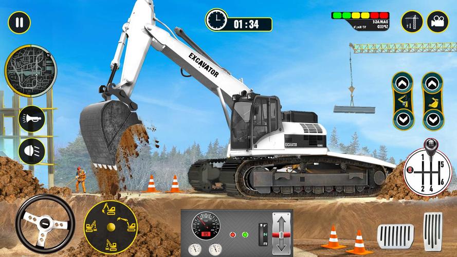 Heavy Excavator Simulator Game Zrzut ekranu 1