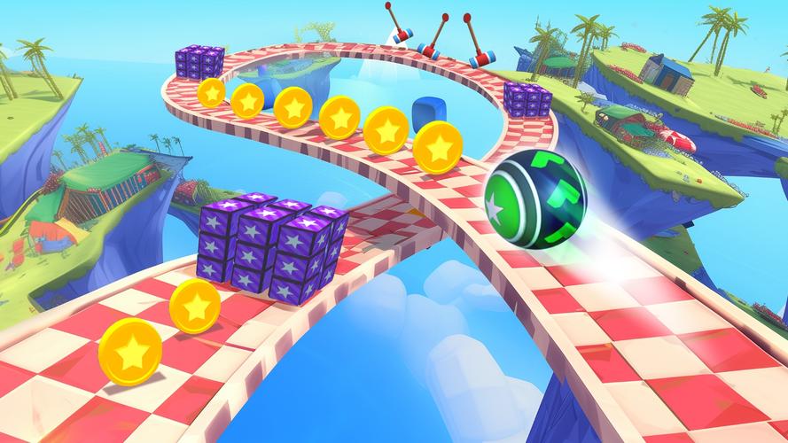 3D Super Rolling Ball Race 螢幕截圖 1