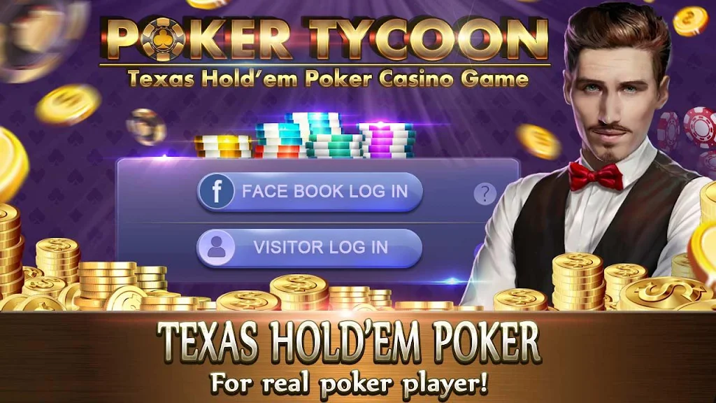 Poker Tycoon - Texas Hold'em Poker Casino Game Captura de tela 1