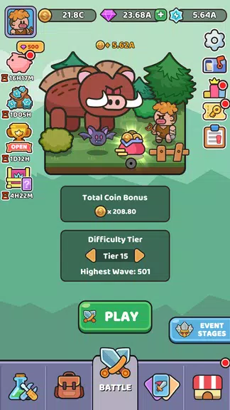 Wild Survival - Idle Defense 螢幕截圖 2