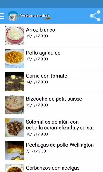 Recetas con robot Screenshot 0