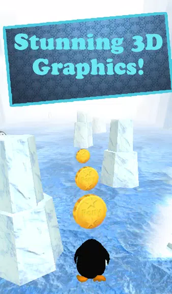 Penguin Run 3D Ekran Görüntüsü 1