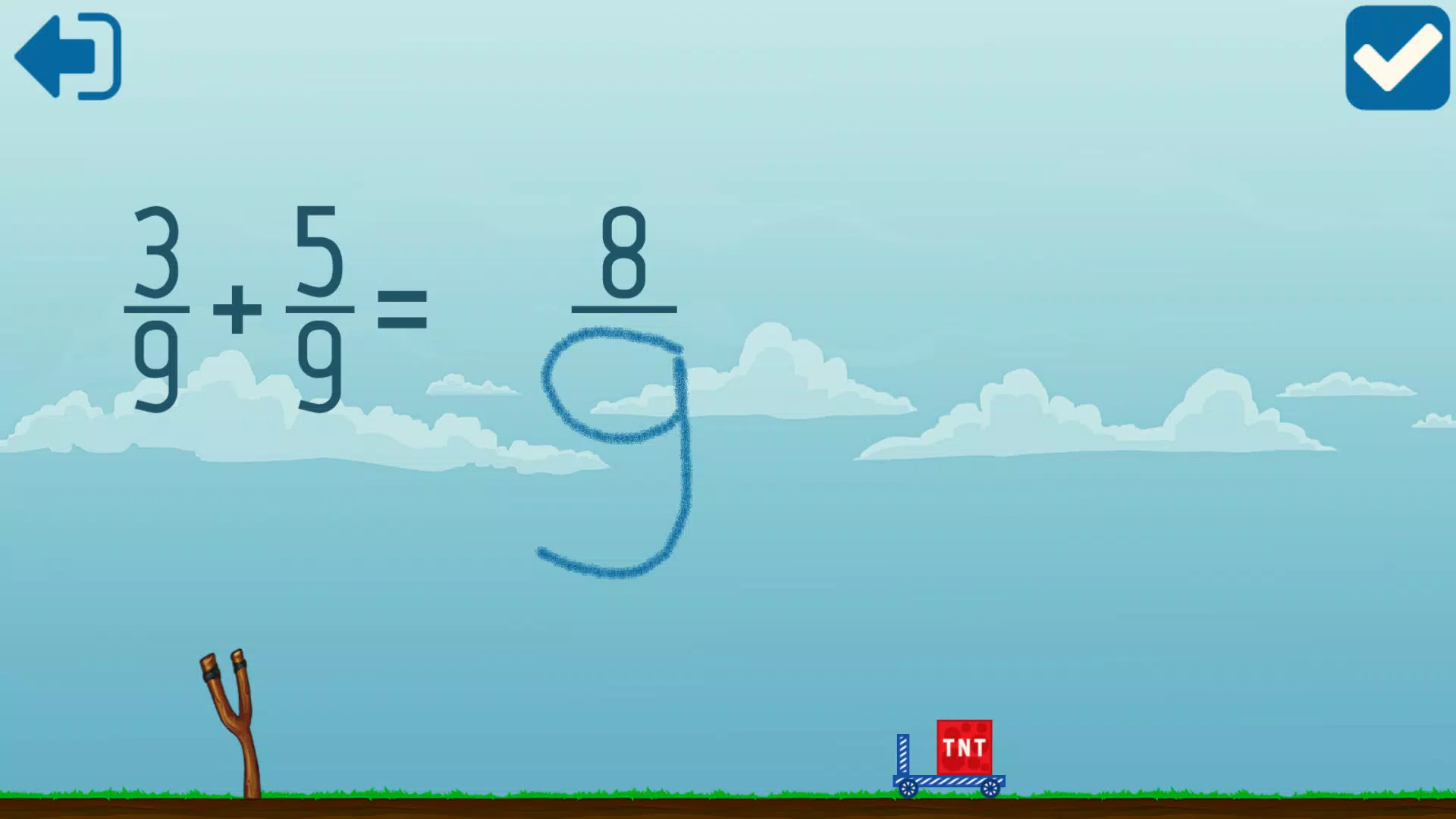 Adding Fractions Math Game Screenshot 3