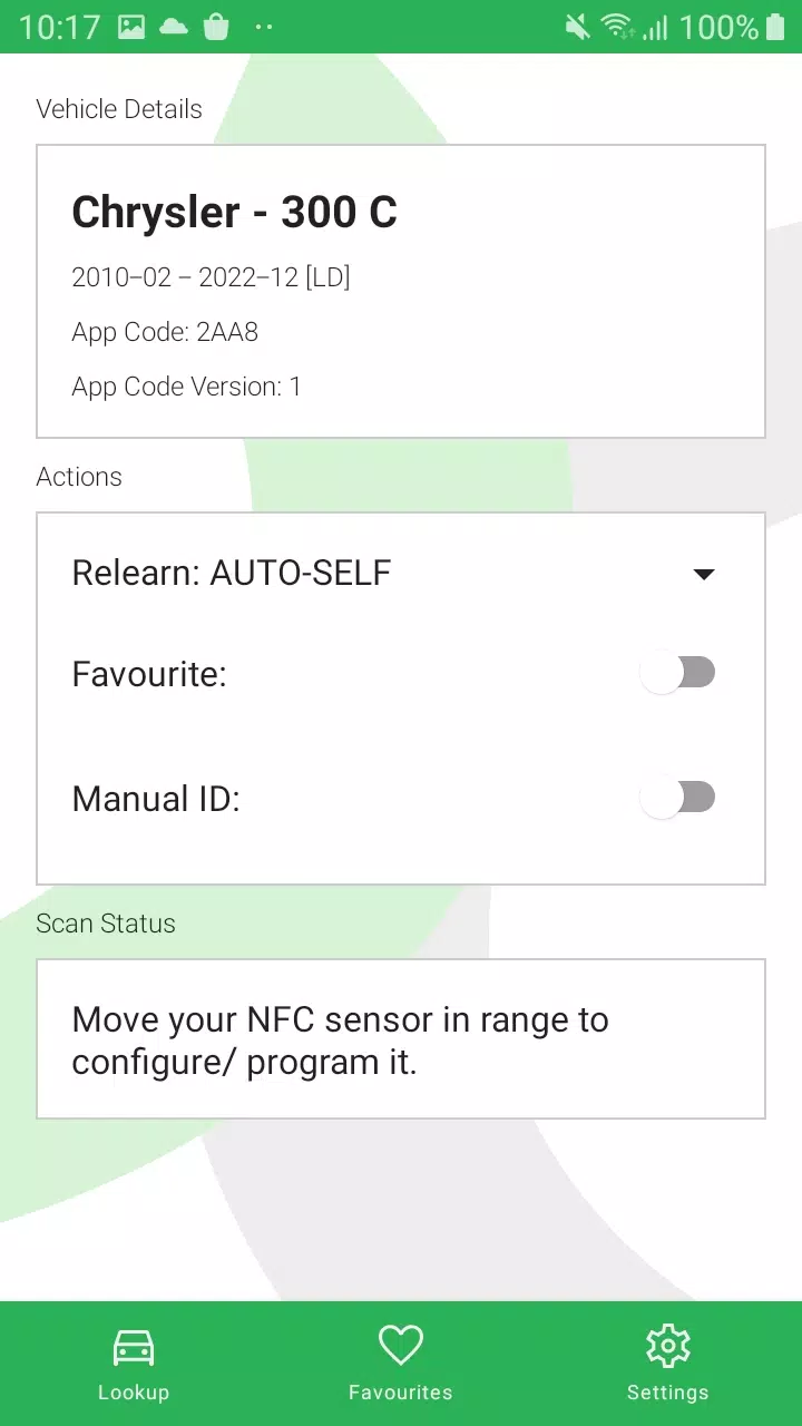 Tyresure NFC Screenshot 0