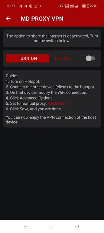 MD PROXY VPN スクリーンショット 2