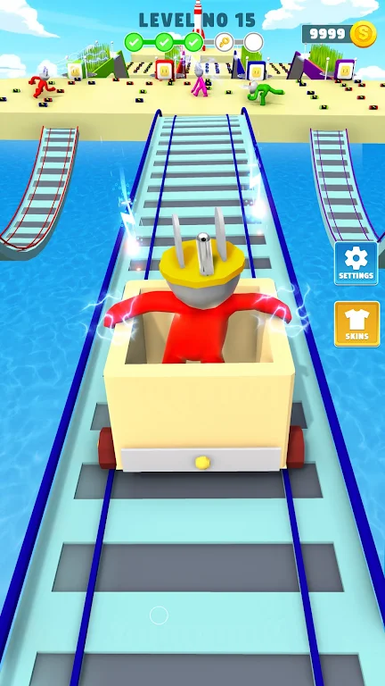 Head Connector Plug Race Game Screenshot 1