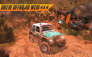 Offroad Jeep Driving Simulator Ảnh chụp màn hình 2