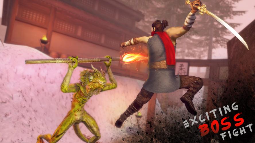 Ninja Shadow Fighting Games 3D 螢幕截圖 3