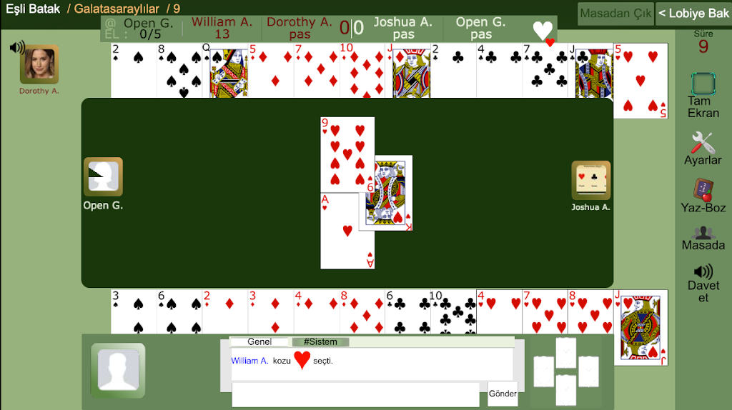 Eşli Batak Online ဖန်သားပြင်ဓာတ်ပုံ 1