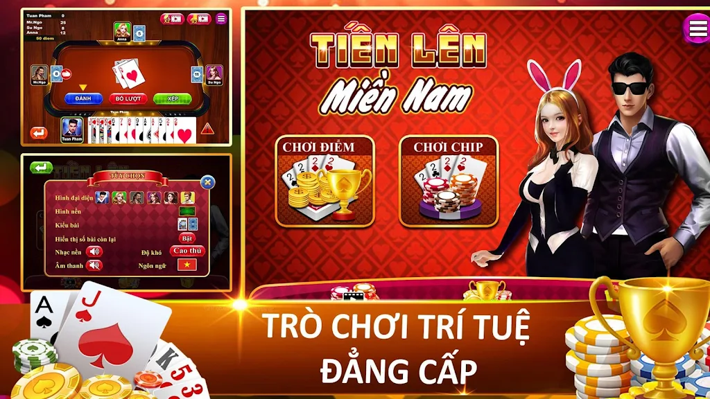 Schermata Tien Len - Thirteen - Mien Nam Offline - Chip 0