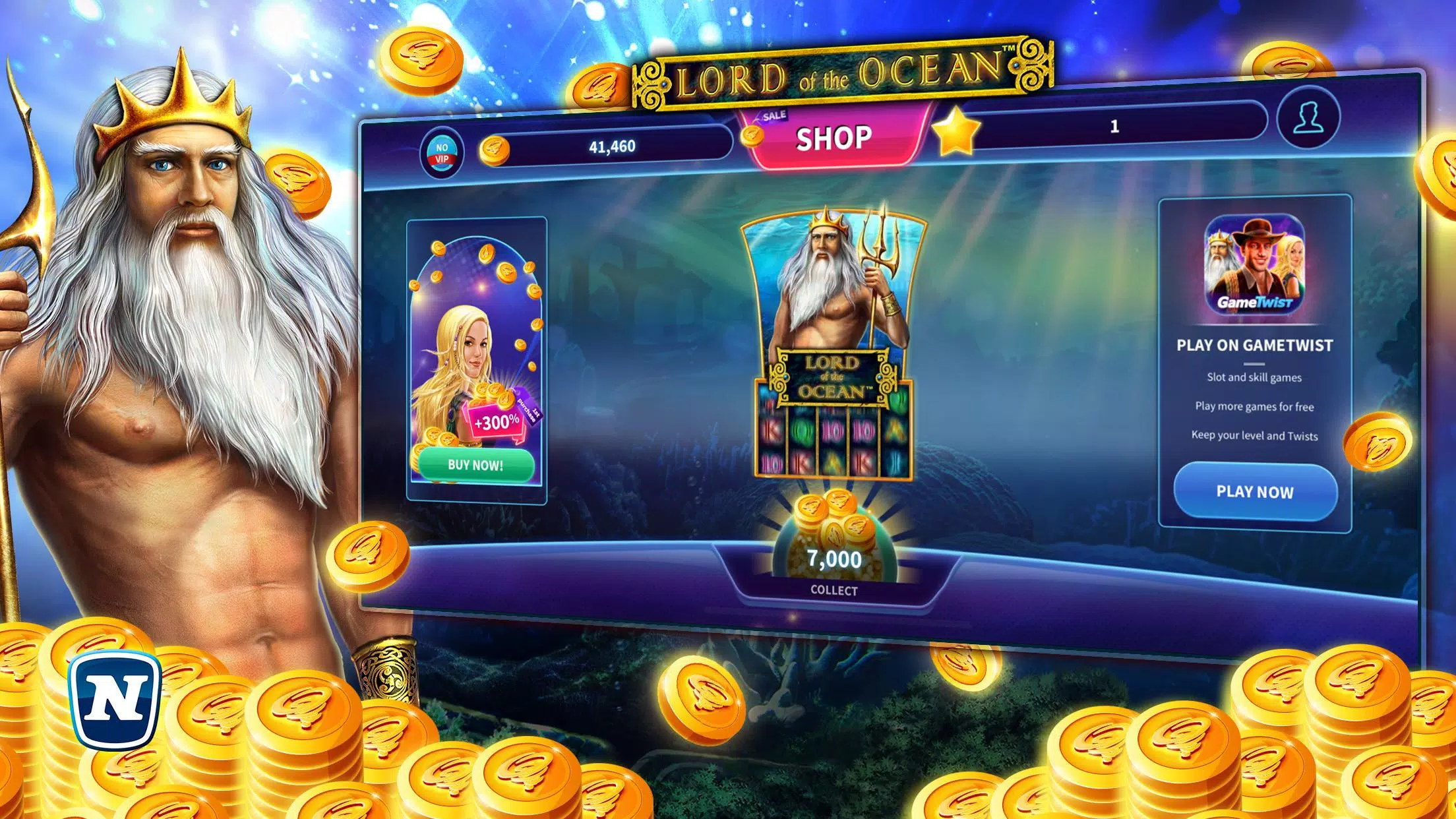 Lord of the Ocean™ Slot 螢幕截圖 1