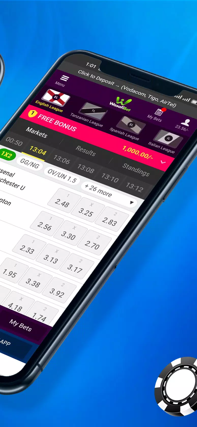 Wasafibet - Sportsbook, Casino स्क्रीनशॉट 3