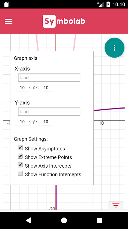 Symbolab Graphing Calculator Screenshot 3