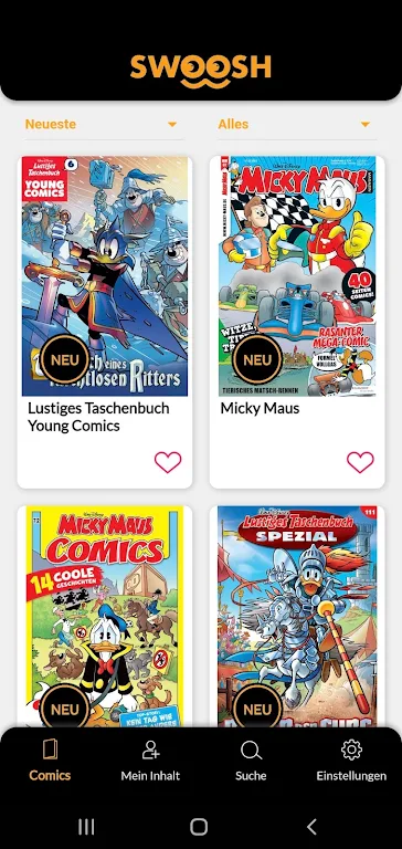 Swoosh Comics 螢幕截圖 0