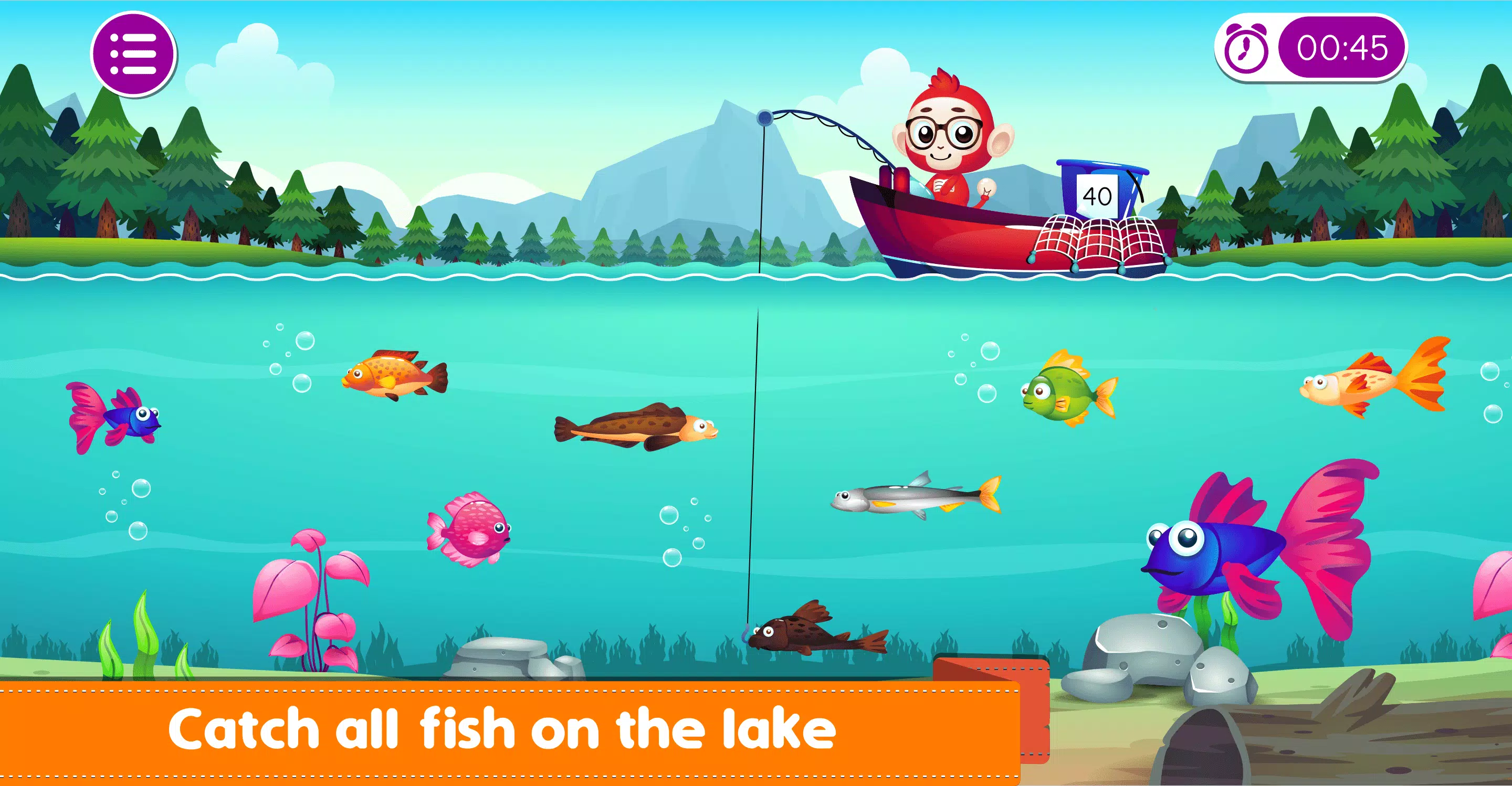 Marbel Fishing - Kids Games Ảnh chụp màn hình 2