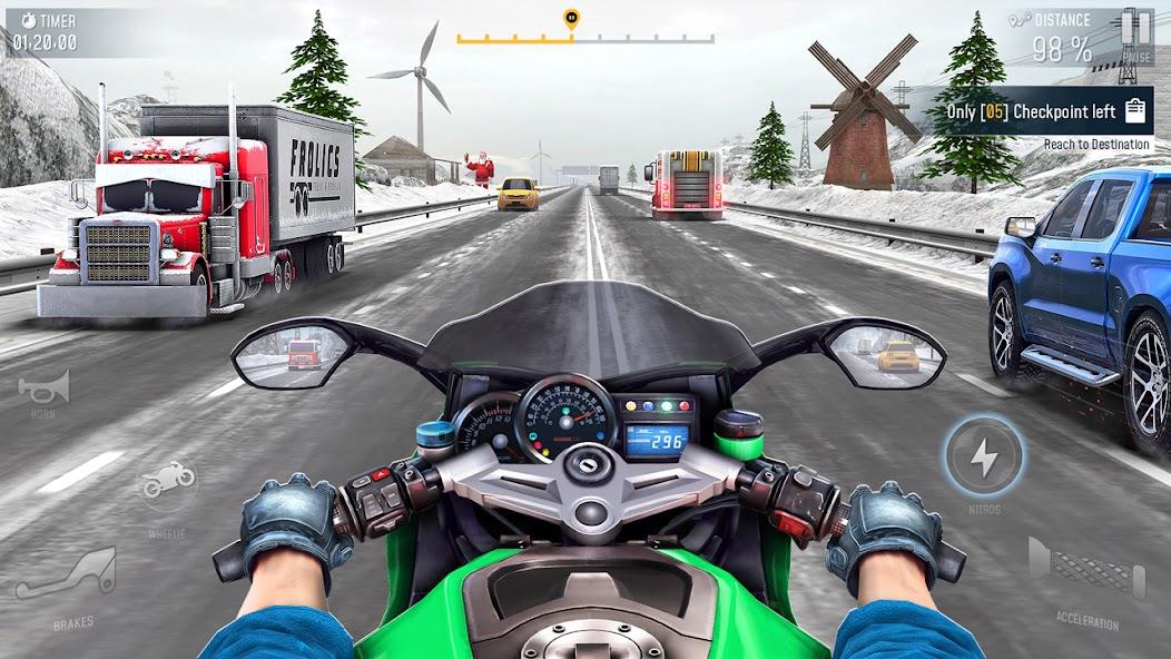 BRR: Moto Bike Racing Game 3D Mod ဖန်သားပြင်ဓာတ်ပုံ 1