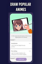 Learn To Draw Anime App स्क्रीनशॉट 1