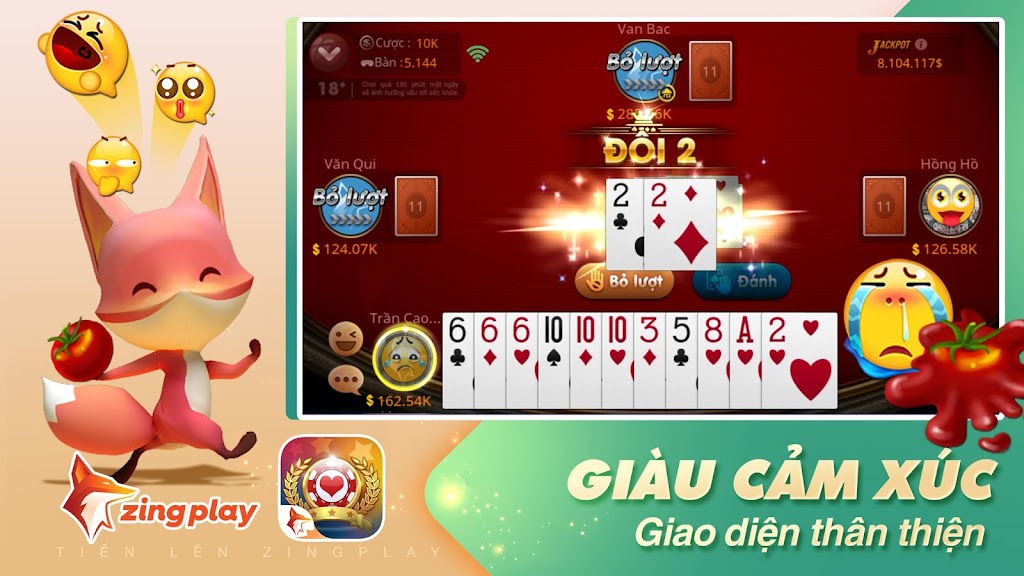 Tiến lên Miền Nam - Tiến Lên - ZingPlay 螢幕截圖 2