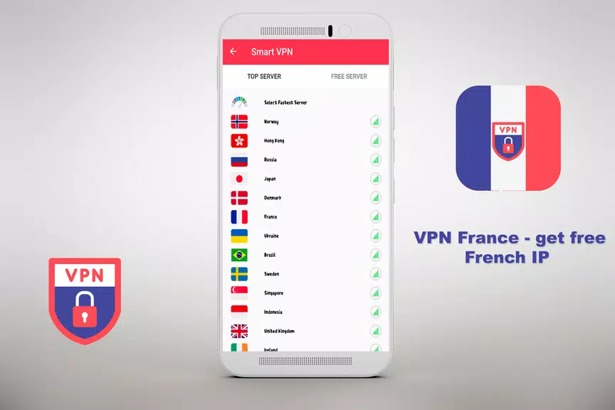 VPN Free - get free French IP Security  ⭐️⭐️⭐️⭐️⭐️ 螢幕截圖 0