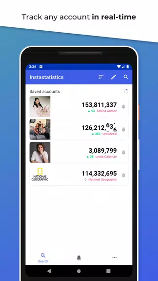 Instastatistics - Live Followe ภาพหน้าจอ 0