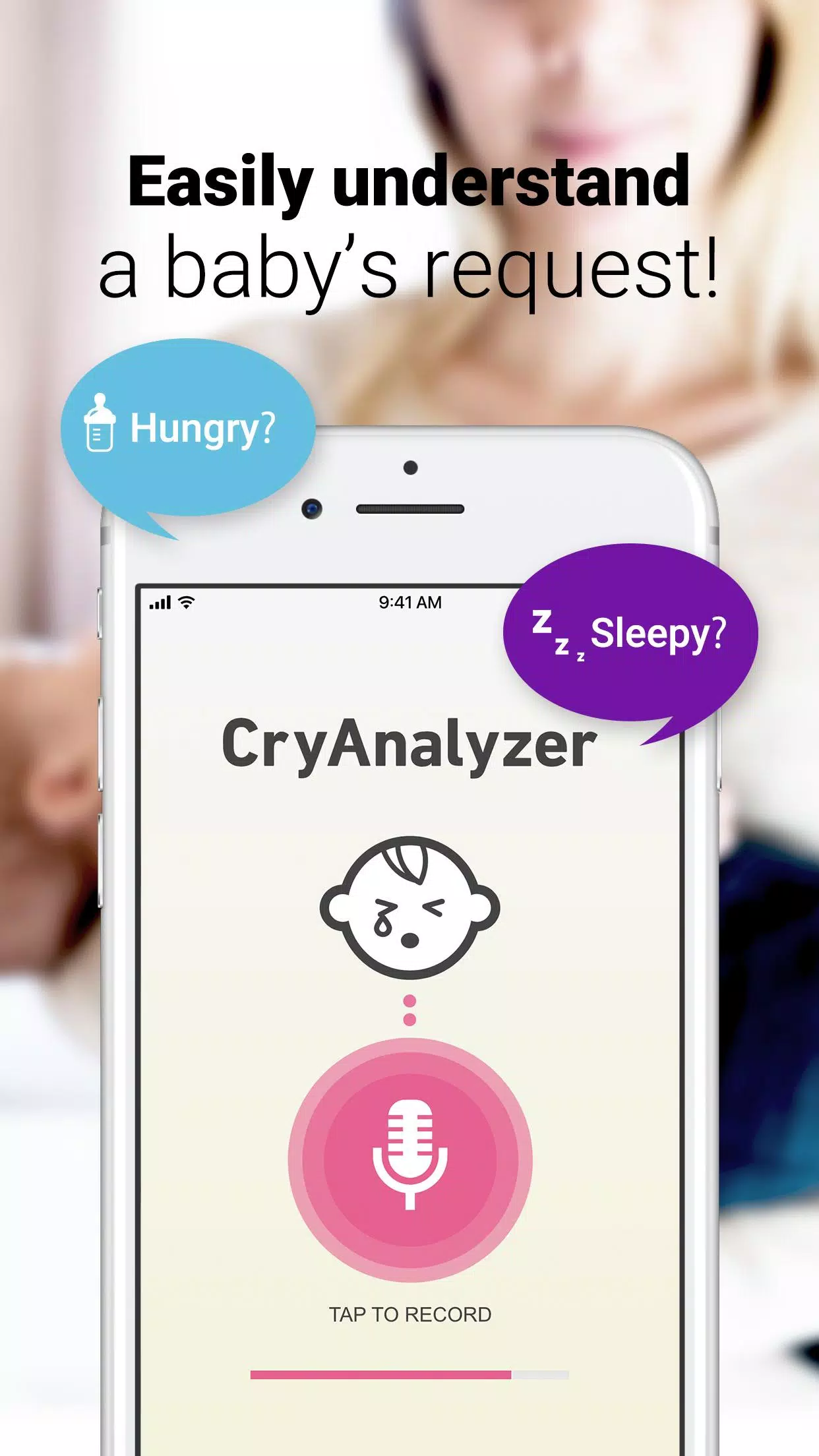 CryAnalyzer - baby translator Ekran Görüntüsü 1