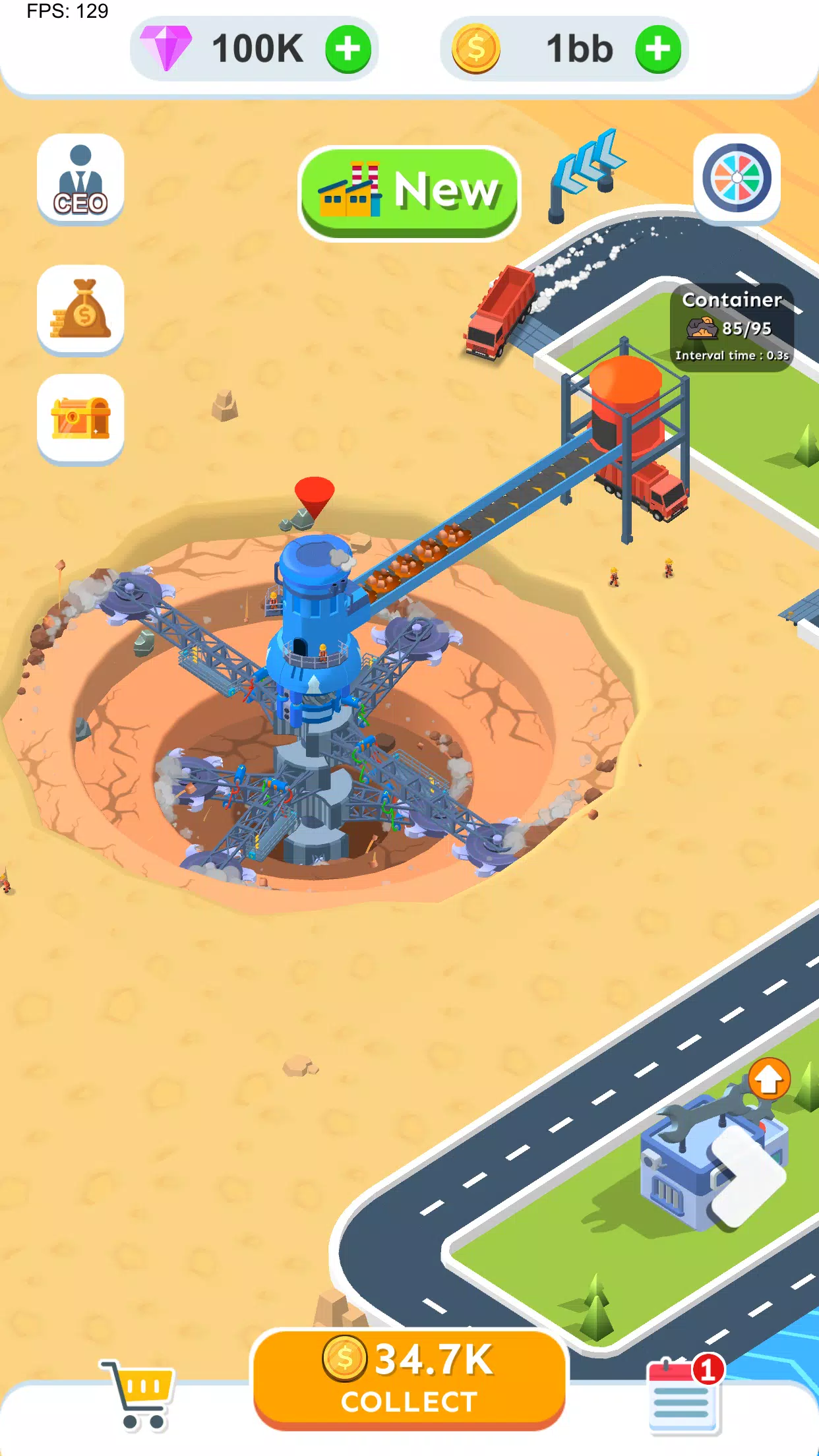 Spiral Excavator Empire Ảnh chụp màn hình 2
