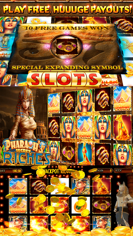 Pharaoh's Secret Casino Online Slot Machine Captura de tela 2