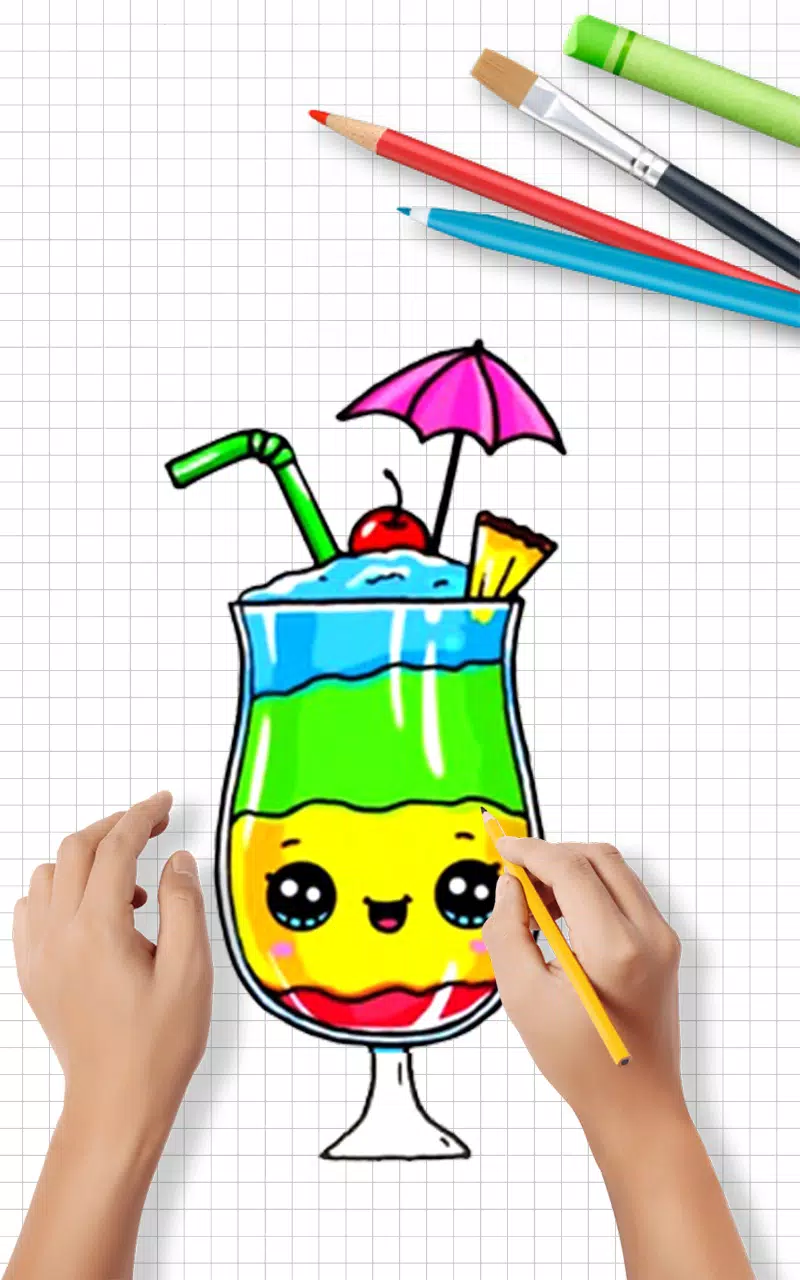 Draw Cute Drinks স্ক্রিনশট 2