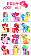 Pony Pixel Art Coloring Book ဖန်သားပြင်ဓာတ်ပုံ 2