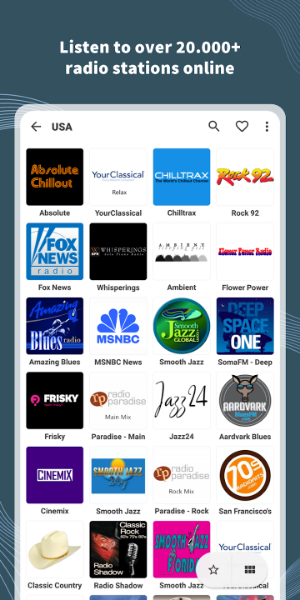 VRadio - Online Radio App Скриншот 0