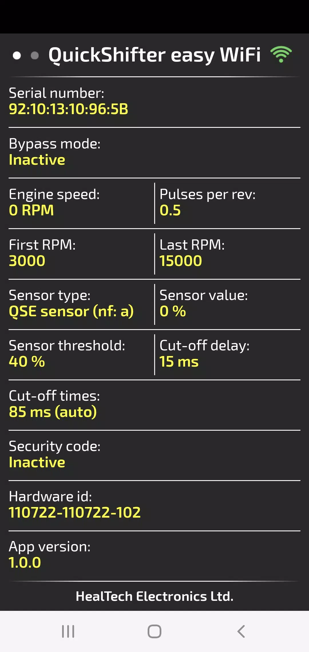 QuickShifter easy (iQSE-W) Screenshot 2