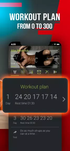 Abs Workout: Six Pack at Home Ảnh chụp màn hình 1