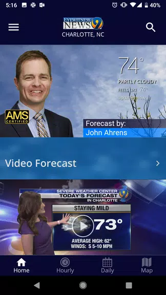 WSOC-TV Weather 螢幕截圖 1