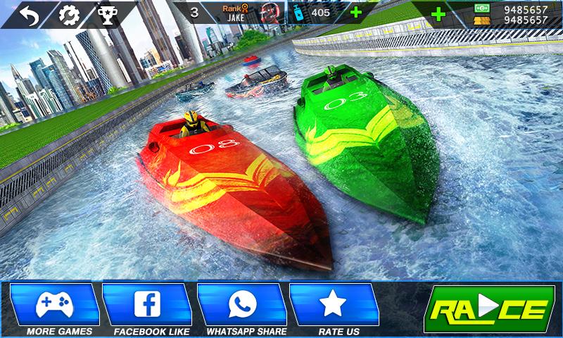 Speed Boat Crash Racing 螢幕截圖 1