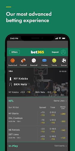 bet365 Sports Betting (CA) 螢幕截圖 0