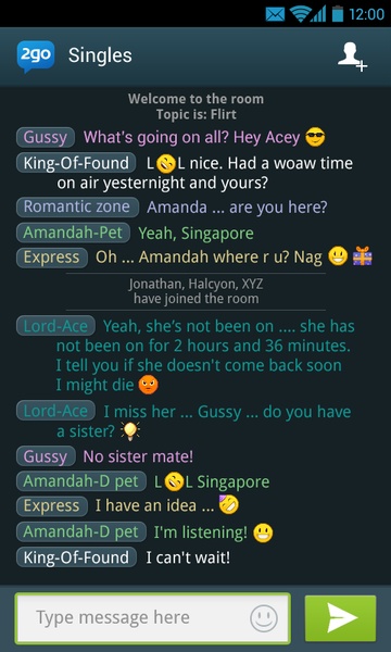 2go Chat - Chat Rooms & Dating Screenshot 0