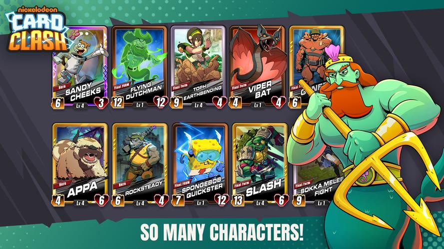 Nickelodeon Card Clash ဖန်သားပြင်ဓာတ်ပုံ 1