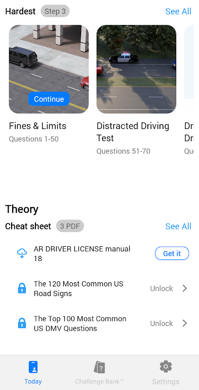 DMV Practice Test ဖန်သားပြင်ဓာတ်ပုံ 1