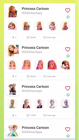 Princess Animated Stickers 스크린샷 0