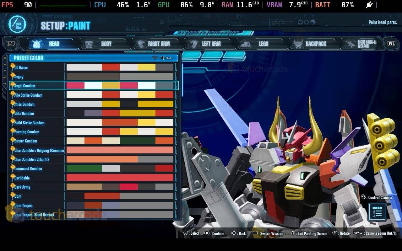 Gundam Breaker 4 Graphics Settings Screenshot