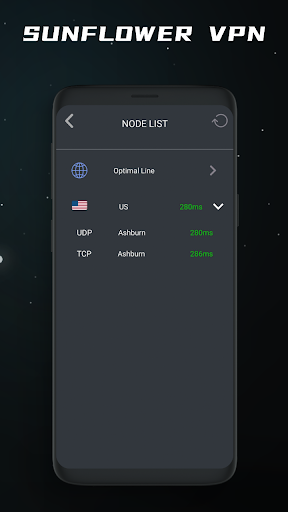 sunflowervpn スクリーンショット 2