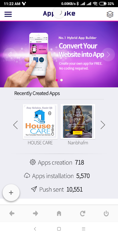 AppMake - Hybrid app maker Ảnh chụp màn hình 2