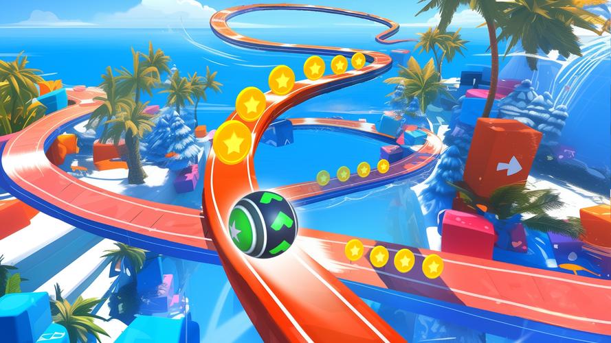 3D Super Rolling Ball Race 螢幕截圖 0
