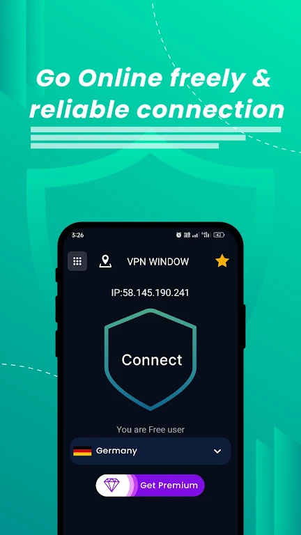 Schermata VPN Window- Super Internet VPN 0