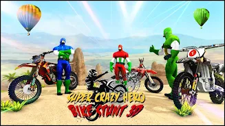 Bike Games Stunts: Spider Hero Ảnh chụp màn hình 3