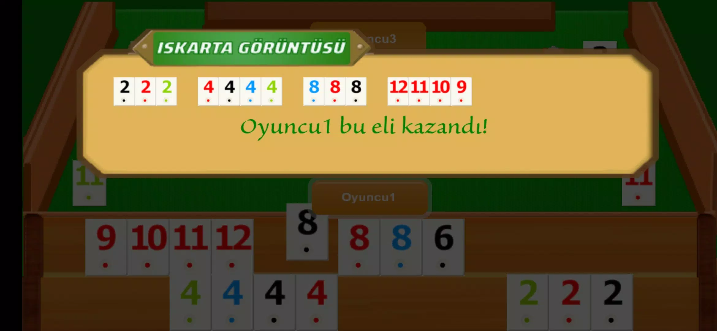 Düz Okey - İnternetsiz Screenshot 3