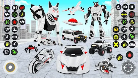 Fox Robot Transform Bike Game 螢幕截圖 1